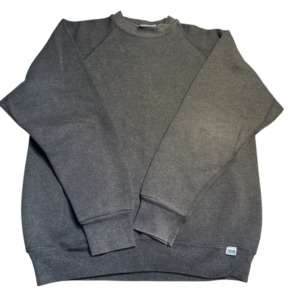 Vintage Discus Athletic Sweatshirt Medium Charcoal Grey Made in USA Cotton Poly
